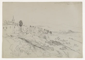 Vanaf de poort van Girgenti, Sicilië, 1842